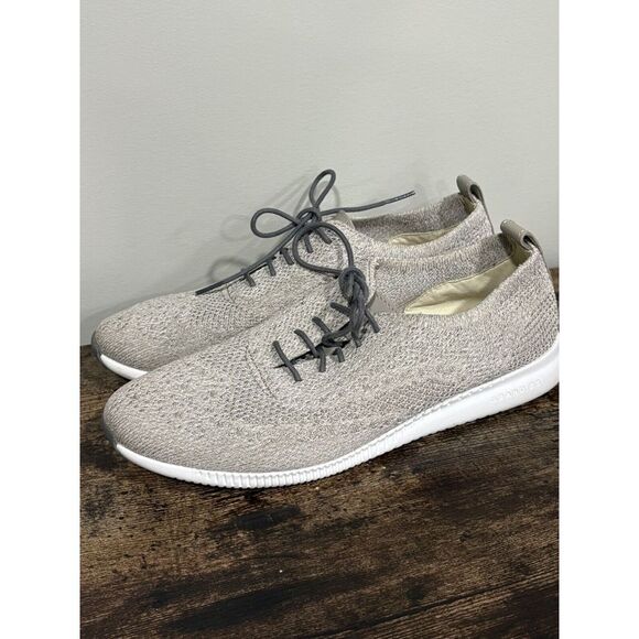 COLE HAAN ZERO GRAND Women's Stitch Lite Shoes‎ Size 10 Gray Lace Up Knit - Picture 5 of 9